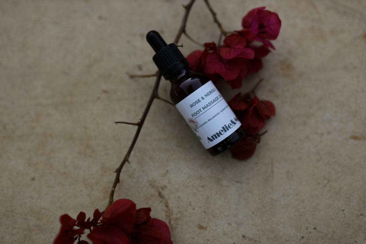 Rose and Neroli Foot Massage Oil